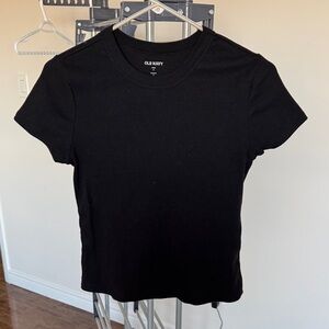 Old Navy Women's Black Short Sleeve Tee